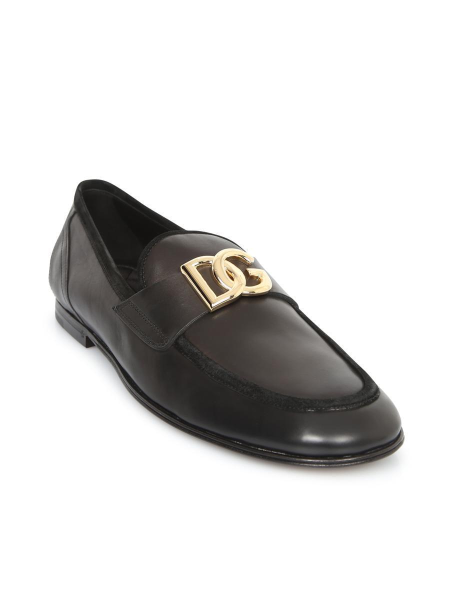 Black Logo Loafers Product Image