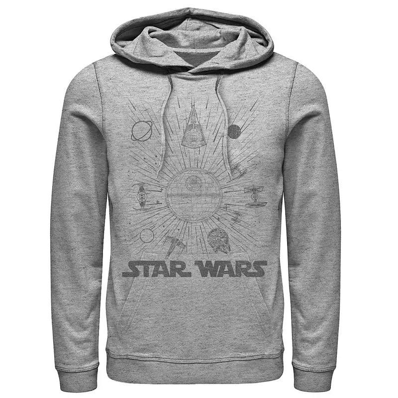 Mens Gemini White Ink Sketch Hoodie Athletic Grey Product Image