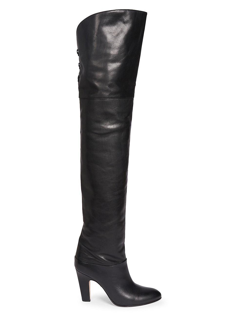 Womens Eve 70MM Leather Over-The-Knee Boots Product Image