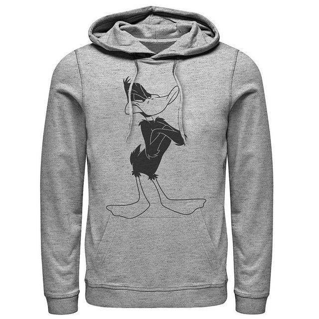 Mens Looney Tunes Daffy Duck Not Amused Portrait Hoodie Product Image