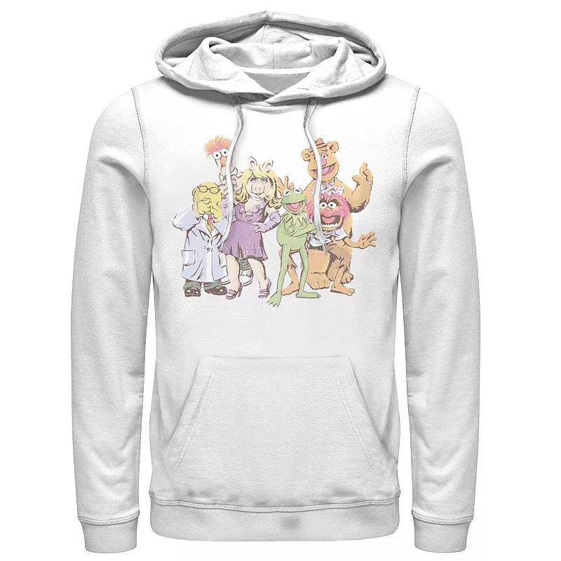 Mens Disney Muppets Group Shot Illustrated Hoodie Product Image