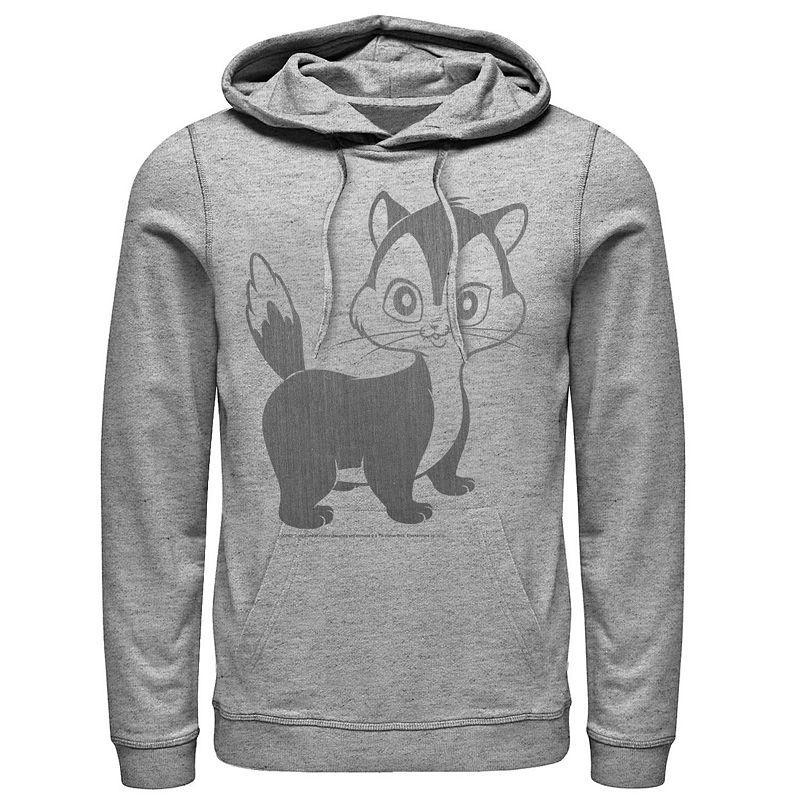 Mens Looney Tunes Pussyfoot Portrait Hoodie Athletic Grey Product Image