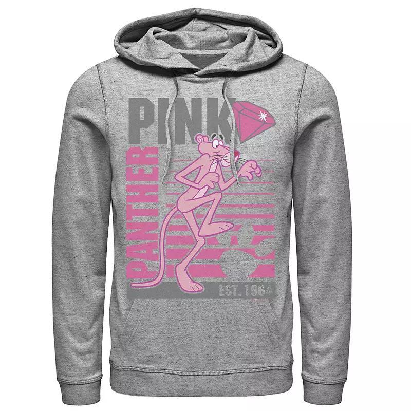 Mens Pink Panther Lined Portrait Hoodie Blue Product Image