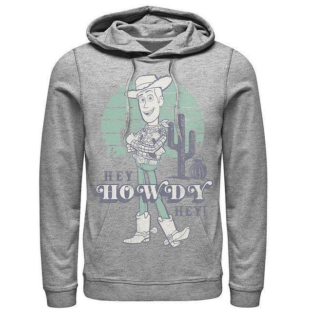 Disney / Pixars Toy Story Woody Mens Pastel Hey Howdy Hey Hoodie Athletic Grey Product Image