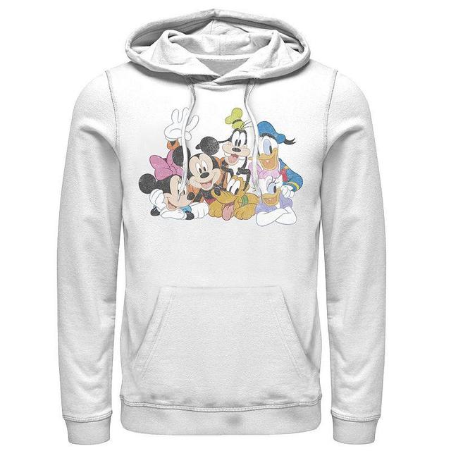 Mens Disney Mickey Classic Characters Hoodie White Product Image