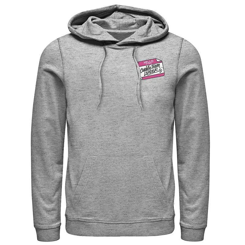 Mens DC Comics Catwoman Pink Retro Text Hoodie Athletic Grey Product Image