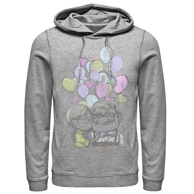 Mens Star Wars The Mandalorian The Child Valentine Heart Portrait Hoodie Athletic Grey Product Image