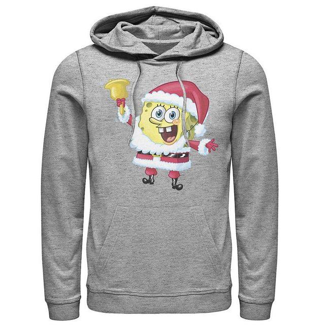 Mens Nickelodeon SpongeBob SquarePants Santa Claus Hoodie Blue Product Image