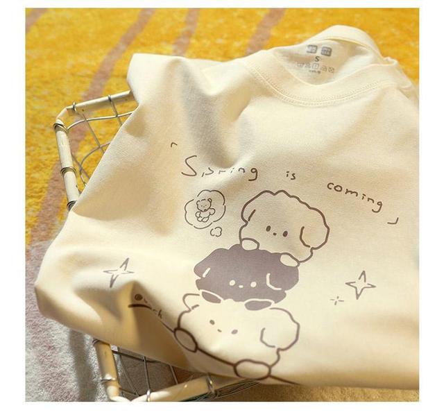 Short-Sleeve Crewneck Print T-Shirt Product Image