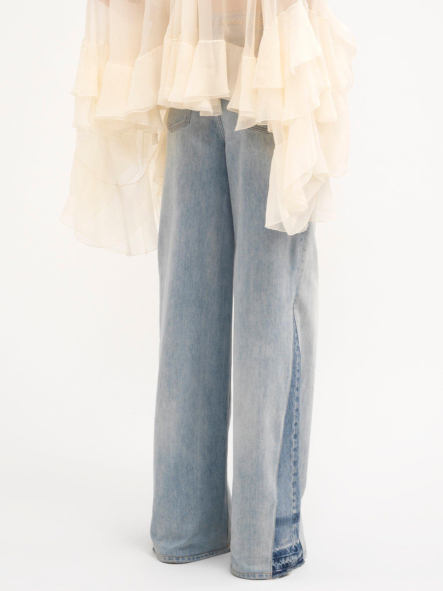 Wide-leg jeans in denim Product Image