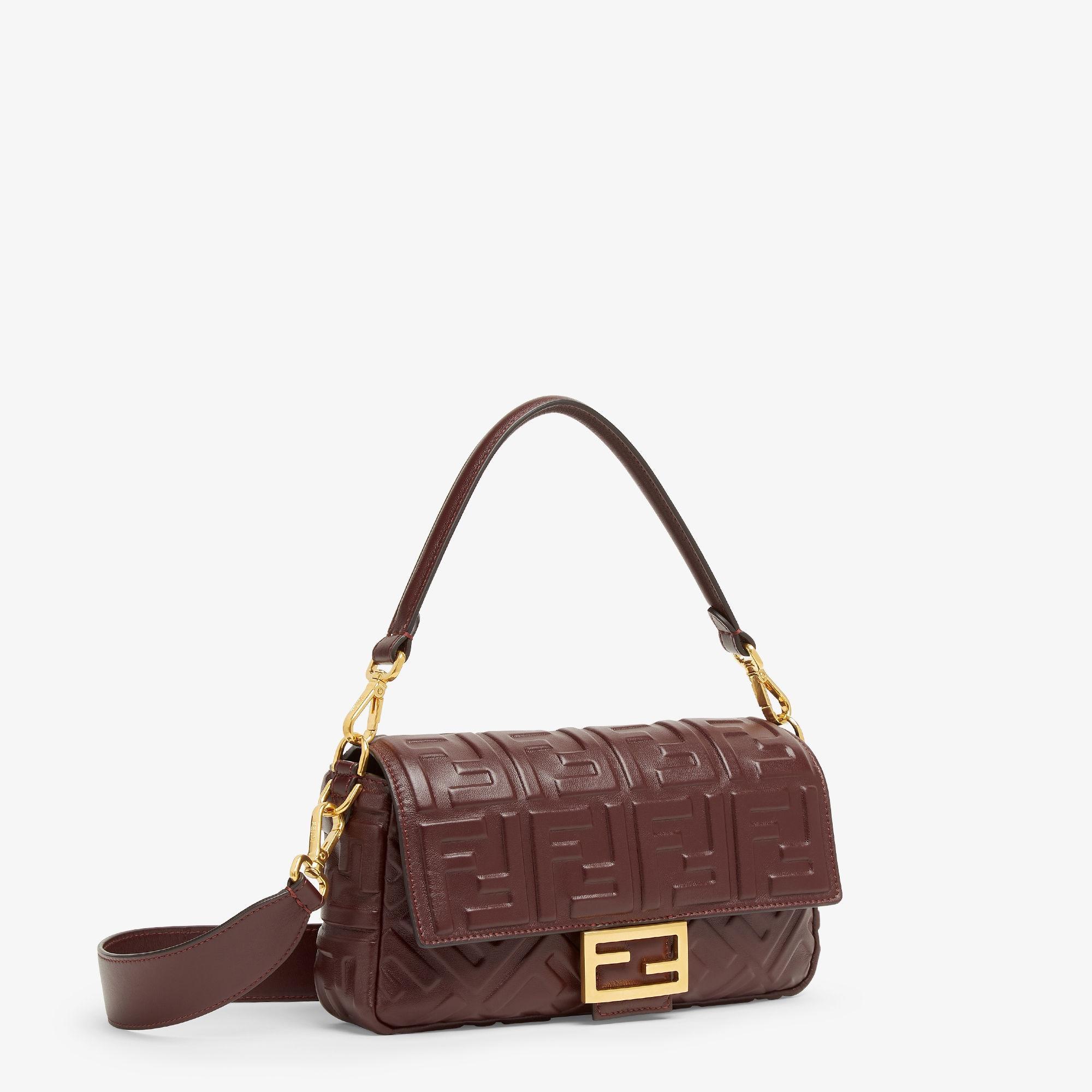 BaguetteBurgundy nappa leather bag Product Image