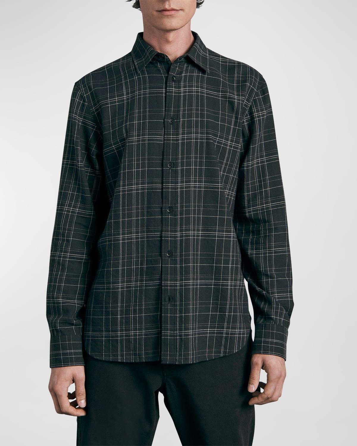 Mens Plaid Sport Shirt Product Image