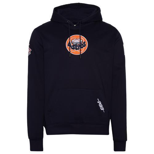 Pro Standard Mens Astros Homerun Fleece Pullover Hoodie - Midnight/Multi Product Image