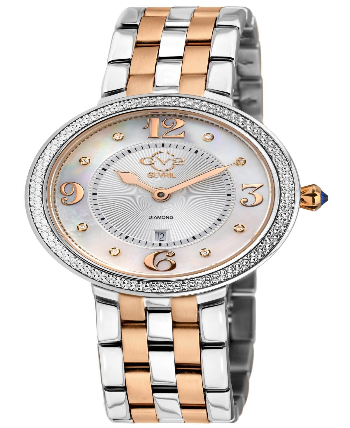 GV2 by Gevril Womens Verona Two-Tone Stainless Steel Watch 37mm Product Image