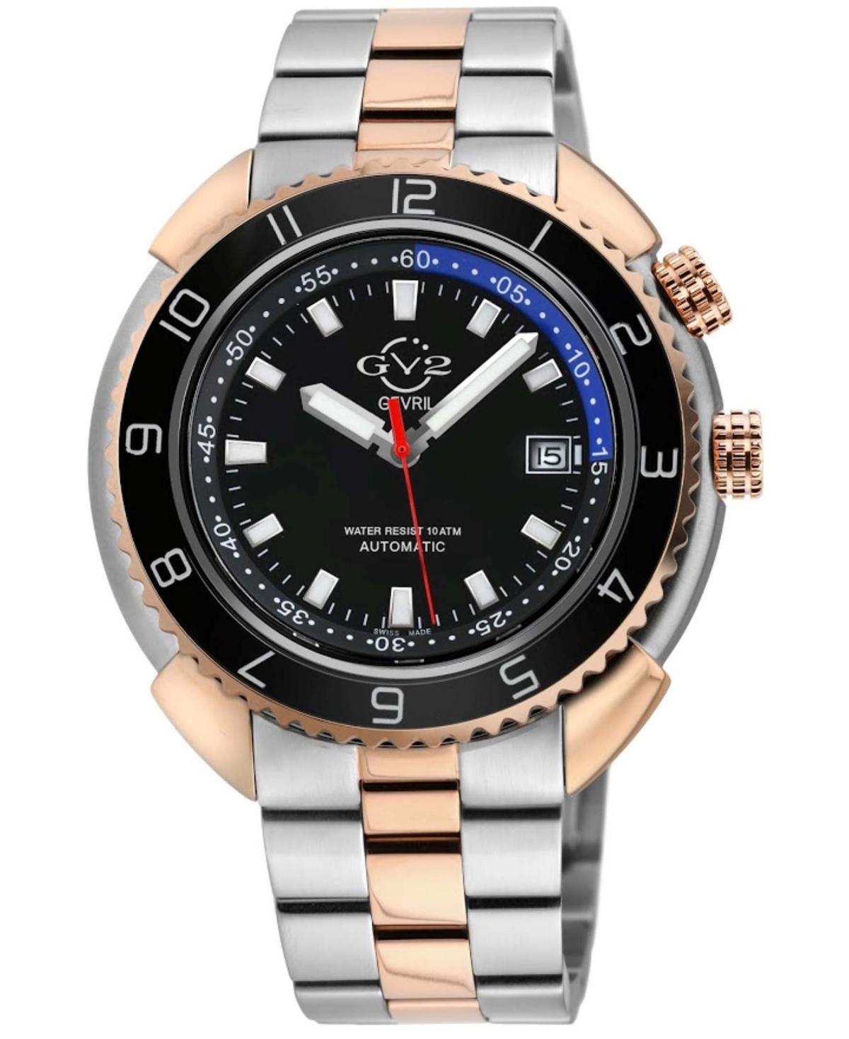 GEVRIL Mens Squalo Swiss Automatic Watch, 46mm in Two Toned Ss Ip Rg at Nordstrom Rack Product Image