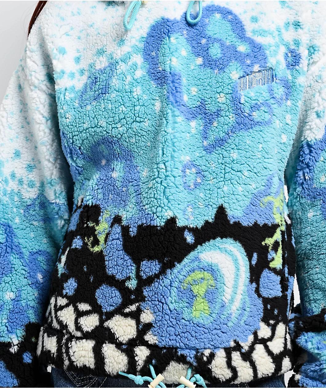 A.LAB Kadley Icey Outer Space Sherpa Hoodie Product Image