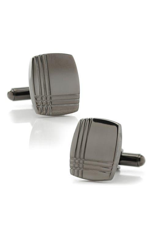 Cufflinks, Inc. Tartan Gunmetal Cuff Links at Nordstrom Product Image