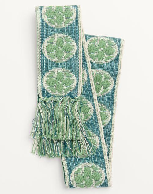 ANTIBES COTTON SCARF WITH FRINGE Product Image