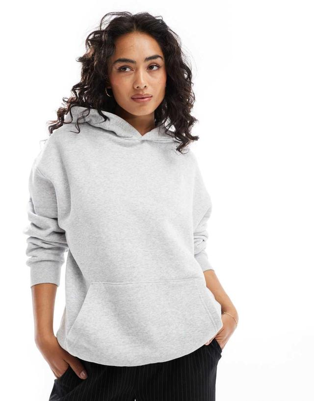 Cotton On essential relaxed hoodie in soft gray heather Product Image