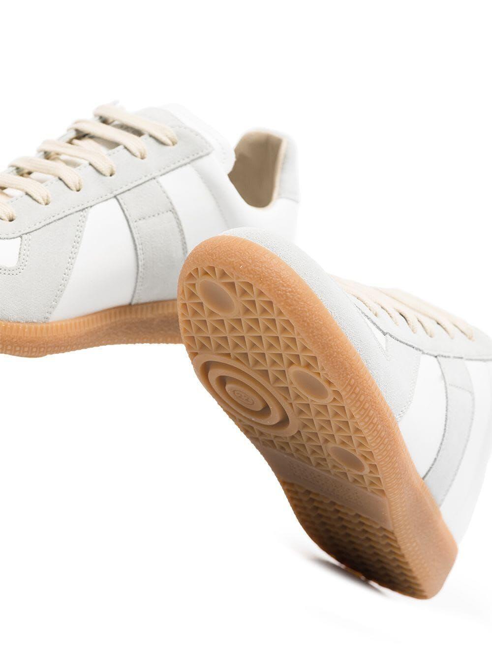 Replica Low-top Leather Sneakers In White Product Image