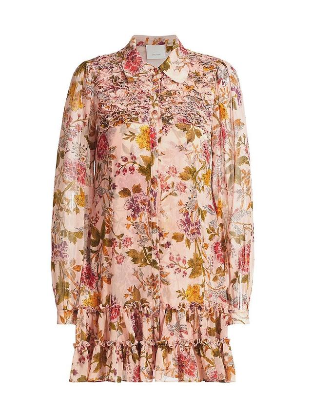 Womens Barnes Floral Mini Shirtdress Product Image