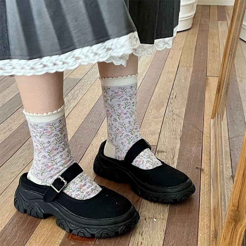 Plain Bow Socks Product Image