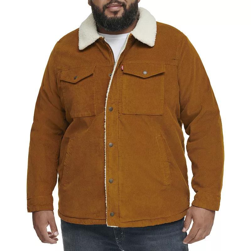 Big & Tall Levis Corduroy Sherpa-Lined Military Jacket, Mens Product Image