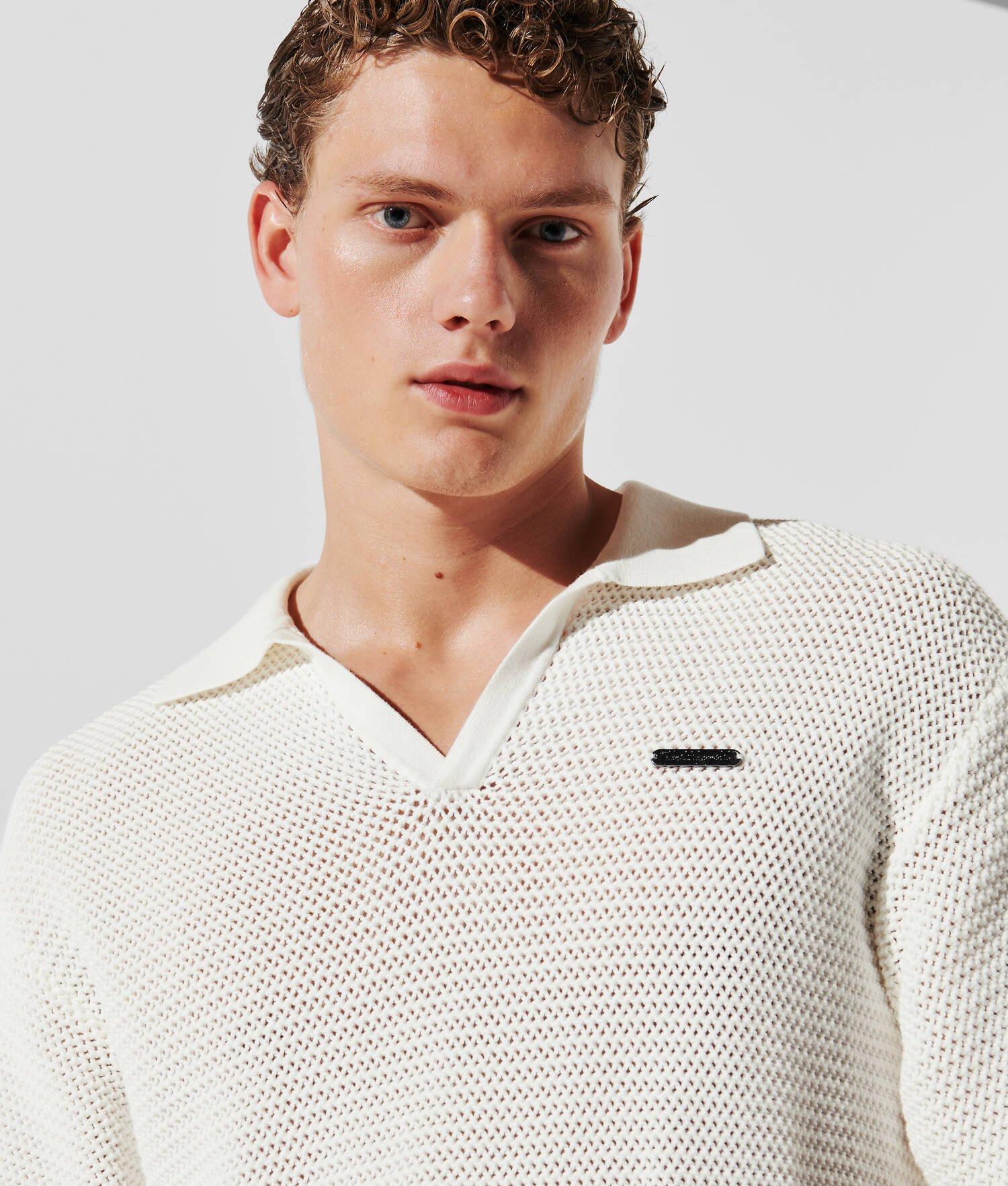 HOTEL KARL CROCHET POLO SHIRT Product Image