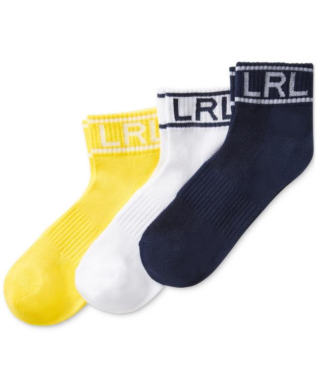 Lauren Ralph Lauren Womens 3-Pk. Lrl Quarter Ankle Socks Product Image