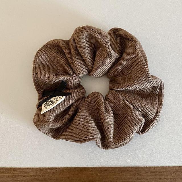 Bow Accent Plain Scrunchie Product Image