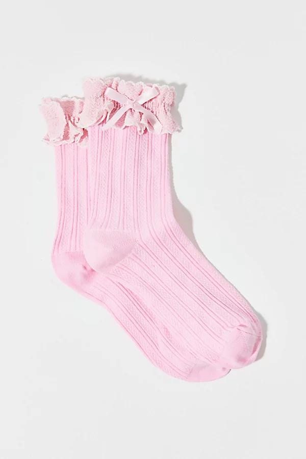 Applique Femme Ruffle Sock Womens at Urban Outfitters Product Image