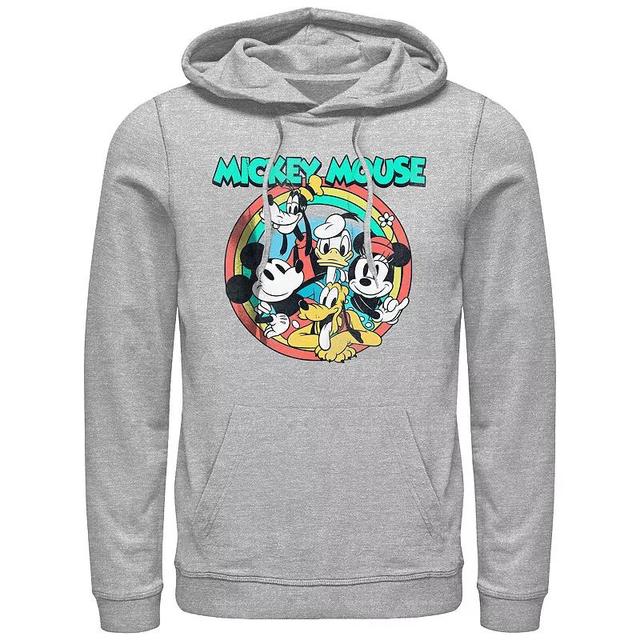 Mens Mickey Mouse And His Friends Graphic Hoodie Athletic Grey Product Image