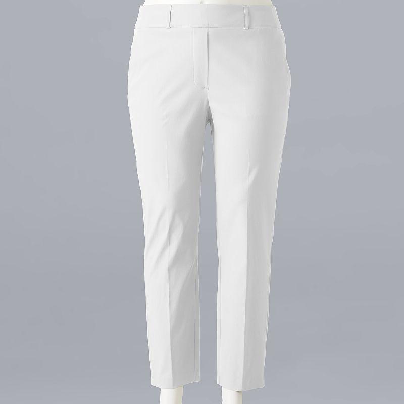 Plus Size Simply Vera Vera Wang Modern Ankle Pants, Womens Product Image