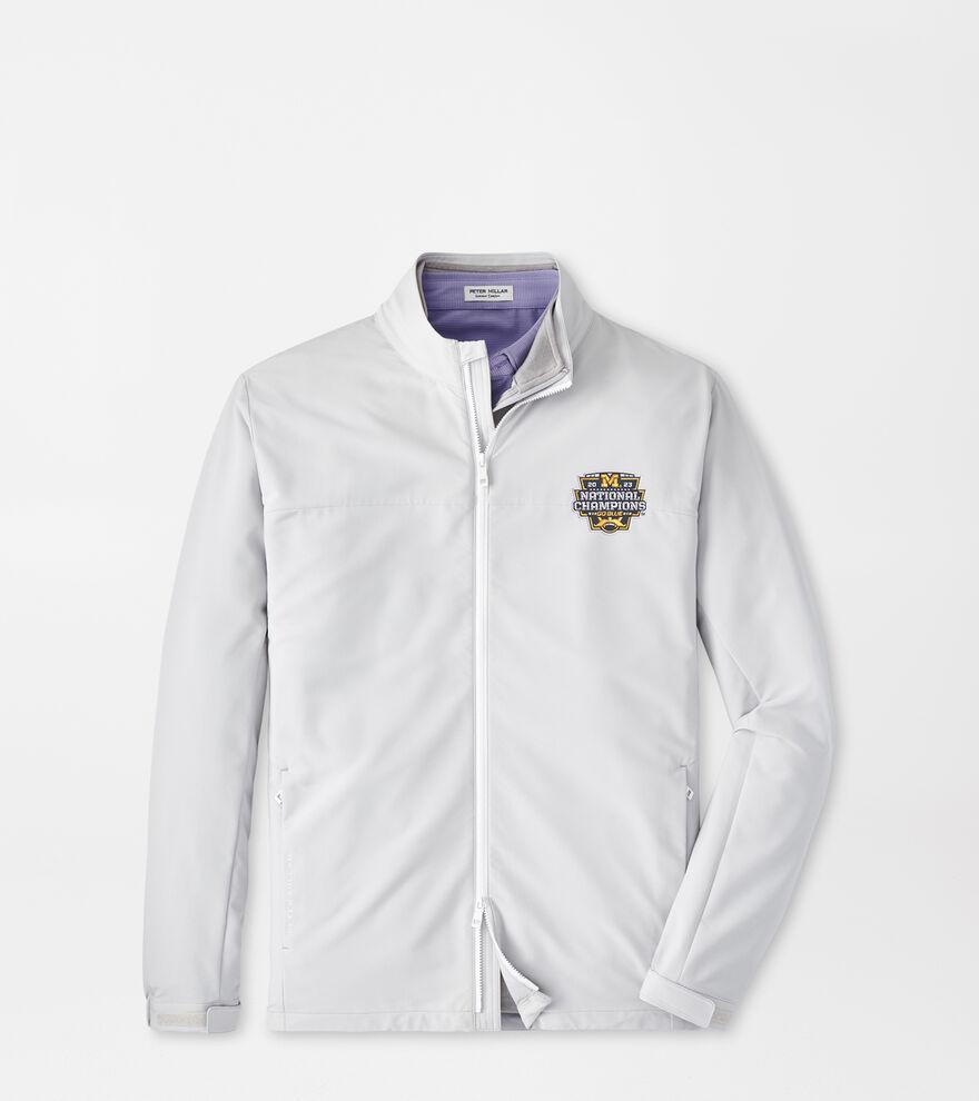 Peter Millar Mens Michigan National Champion Dunes Jacket | Color: British Grey | Size: XXL Product Image