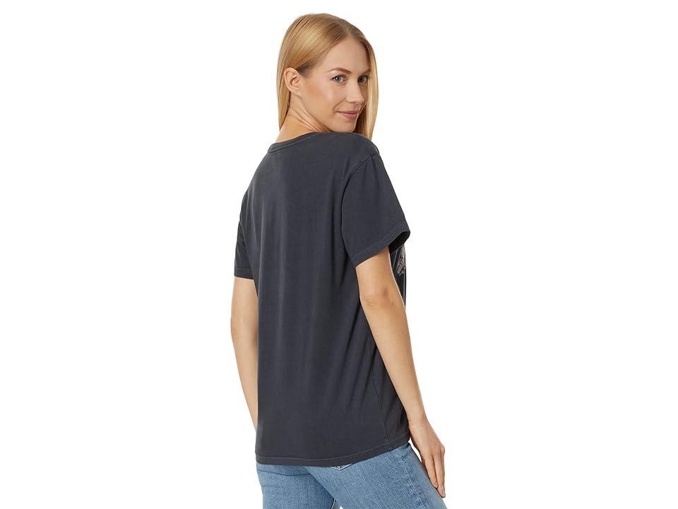 Lucky Brand Pink Floyd Eagle Boyfriend Tee (Anthracite) Women's Clothing Product Image