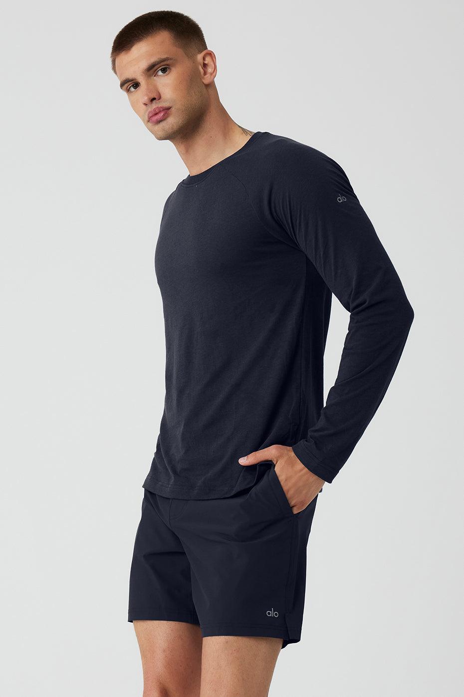 Triumph Long Sleeve Tee - Navy Male Product Image