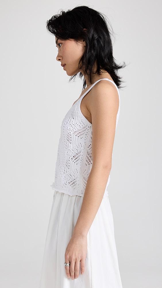 Vince Lace Stitch Tank | Shopbop Product Image