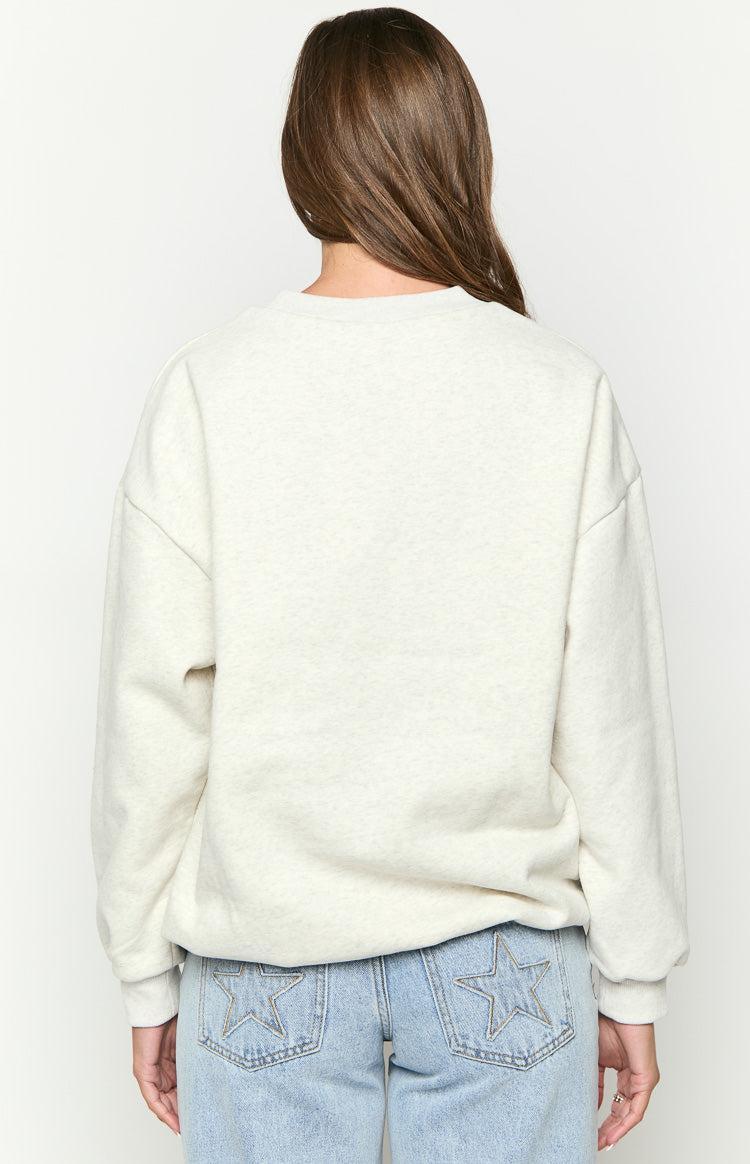 Elodie Grey Crew Neck Sweater Product Image