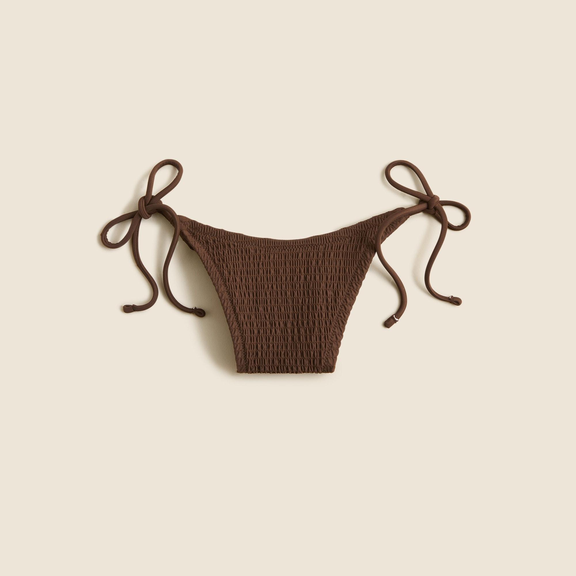 Smocked string bikini bottom Product Image