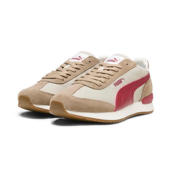 PUMA R78 Wind Nylon Men's Sneakers in Desert Dust/Intense Red/Oak Branch Product Image