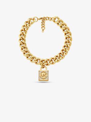 Mini Lock Pavé -Tone Chain Watch Product Image