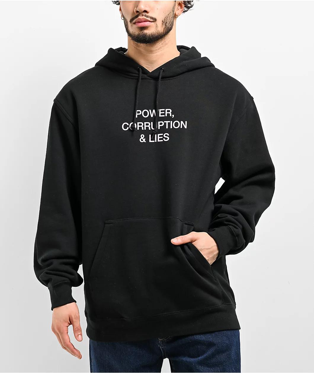 New Order by Color Bars Power, Corruption & Lies Black Hoodie Product Image