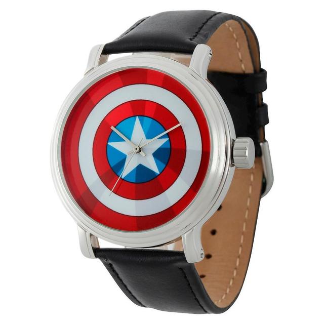 Mens Marvel Captain America Vintage Shiny with Alloy Case - Black Product Image