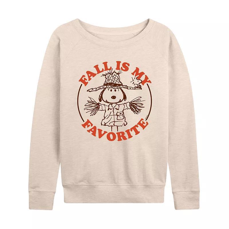 Womens Peanuts Snoopy Fall Is My Favorite Lightweight French Terry Sweatshirt Product Image