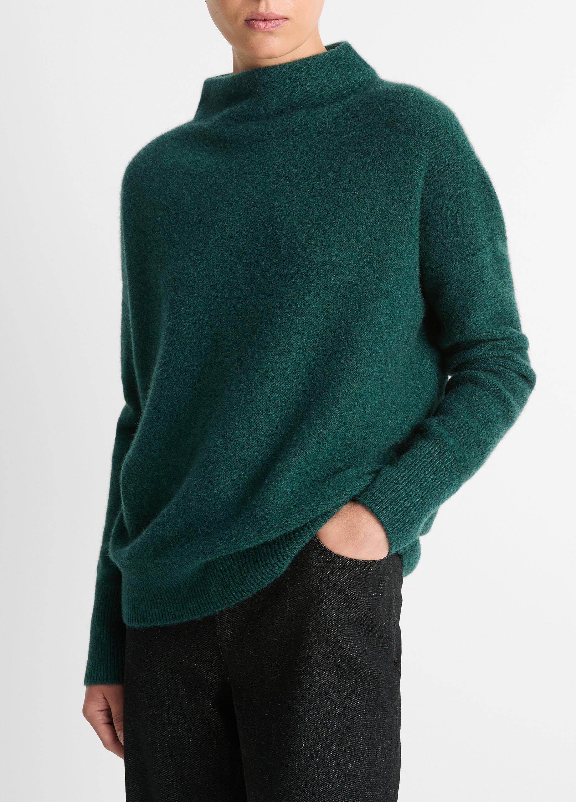 Plush Cashmere Funnel Neck Sweater Product Image