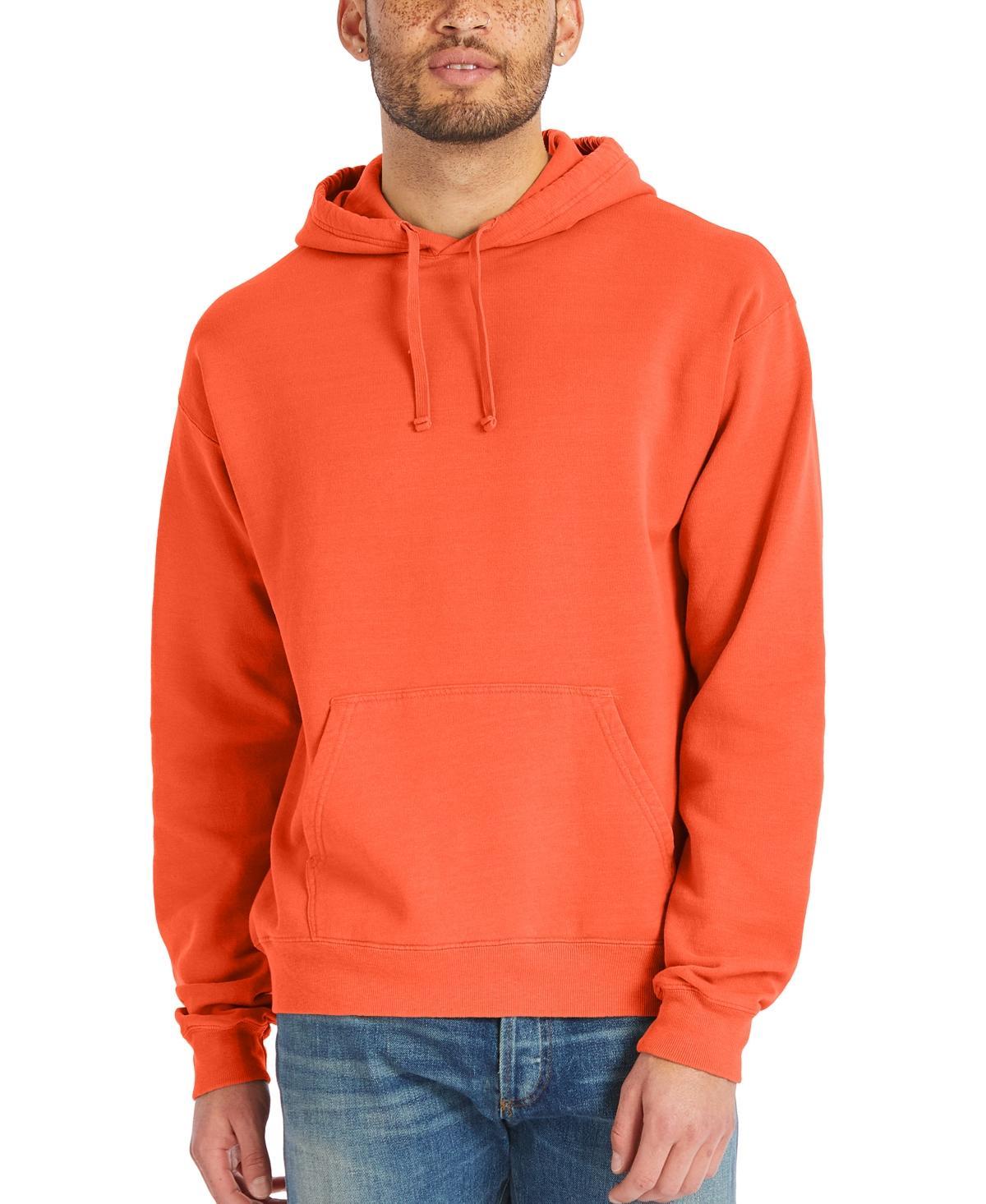 Mens Hanes Originals Garment Dyed Fleece Pullover Hoodie Product Image