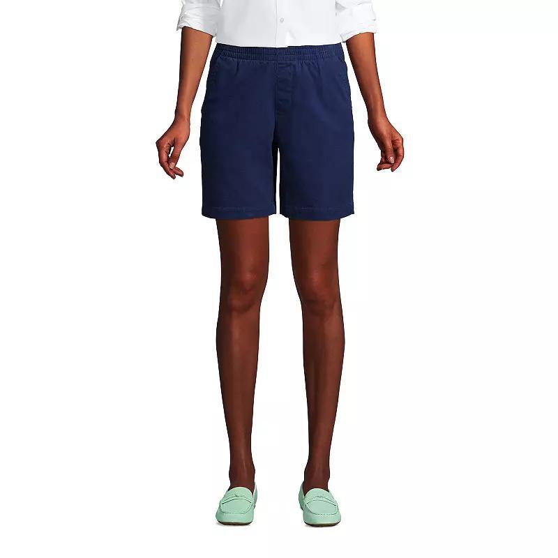 Lands End Womens Pull On 7 Chino Shorts Product Image