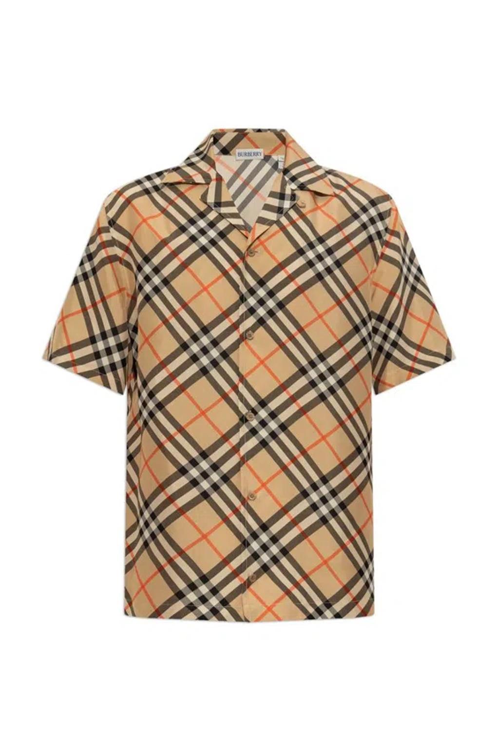 BURBERRY Nova Check Short Sleeved Shirt In Multicolor Product Image