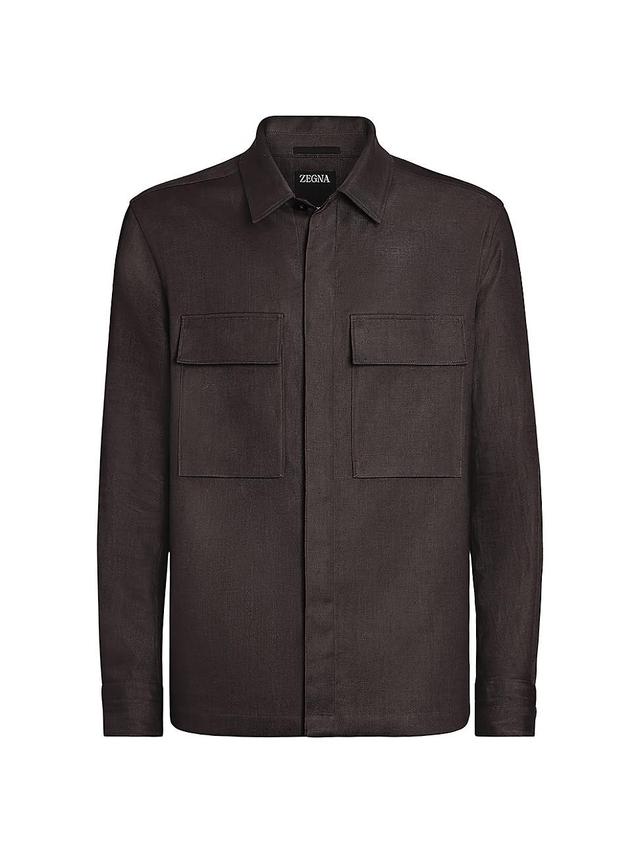 Mens Oasi Lino Overshirt Product Image