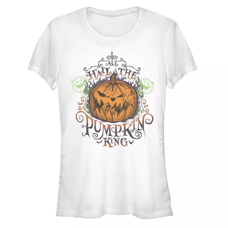 Disneys The Nightmare Before Christmas Womens All Hail The Pumpkin King Tee, Girls Product Image